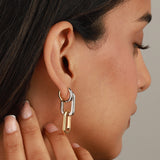 Paperclip Link Drop Earrings