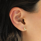 Quiet Icon-Cowboy Boot Stud-Earrings-Blue Ruby Jewellery-Vancouver Canada