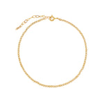 1948-2.5mm Beaded Anklet-Anklets-14k Gold Filled-Blue Ruby Jewellery-Vancouver Canada
