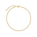 1948-2.5mm Beaded Anklet-Anklets-14k Gold Filled-Blue Ruby Jewellery-Vancouver Canada