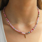 Charm Society-Fish Charm Beaded Necklace-Necklaces-Blue Ruby Jewellery-Vancouver Canada