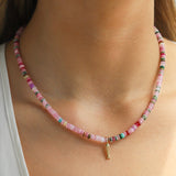 Charm Society-Fish Charm Beaded Necklace-Necklaces-Blue Ruby Jewellery-Vancouver Canada