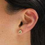 Quiet Icon-Twisted Knot Stud-Earrings-Blue Ruby Jewellery-Vancouver Canada