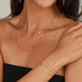 Dainty Beaded Bar Bracelet