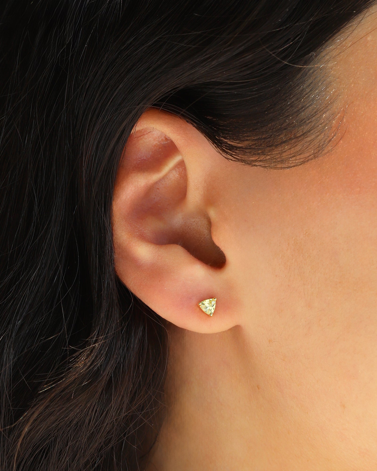 Quiet Icon-Birthstone Mix Shape CZ Stud-Earrings-Blue Ruby Jewellery-Vancouver Canada