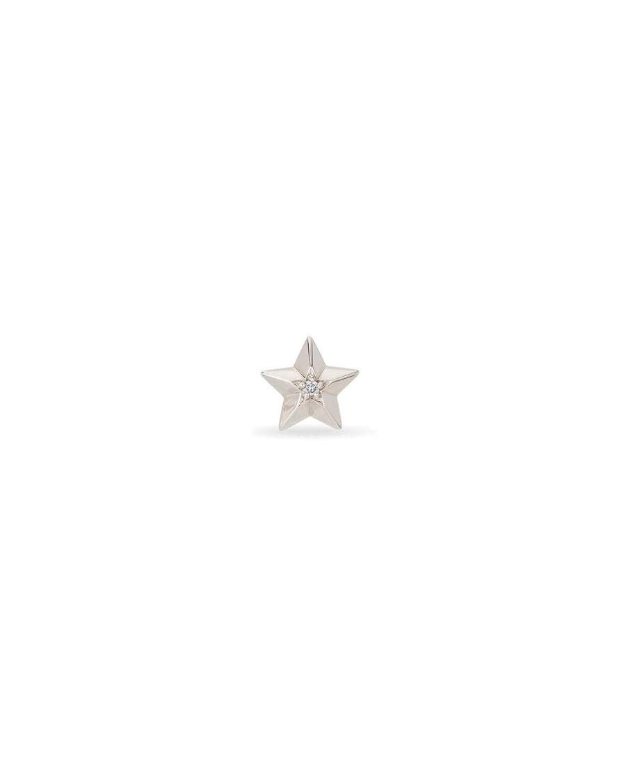 Adina Reyter-3D Diamond Star Stud-Earrings-Sterling Silver-Blue Ruby Jewellery-Vancouver Canada