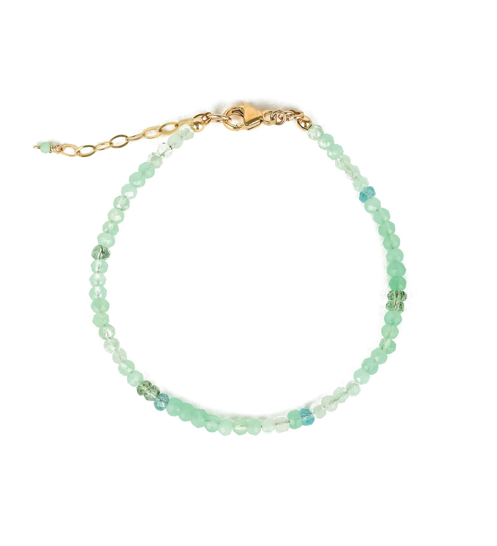 Gem Jar-3mm Mix Stone Bracelet-Bracelets-14k Gold Filled, Multi-Blue Ruby Jewellery-Vancouver Canada