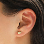 Quiet Icon-Classic Butterfly Stud-Earrings-Blue Ruby Jewellery-Vancouver Canada