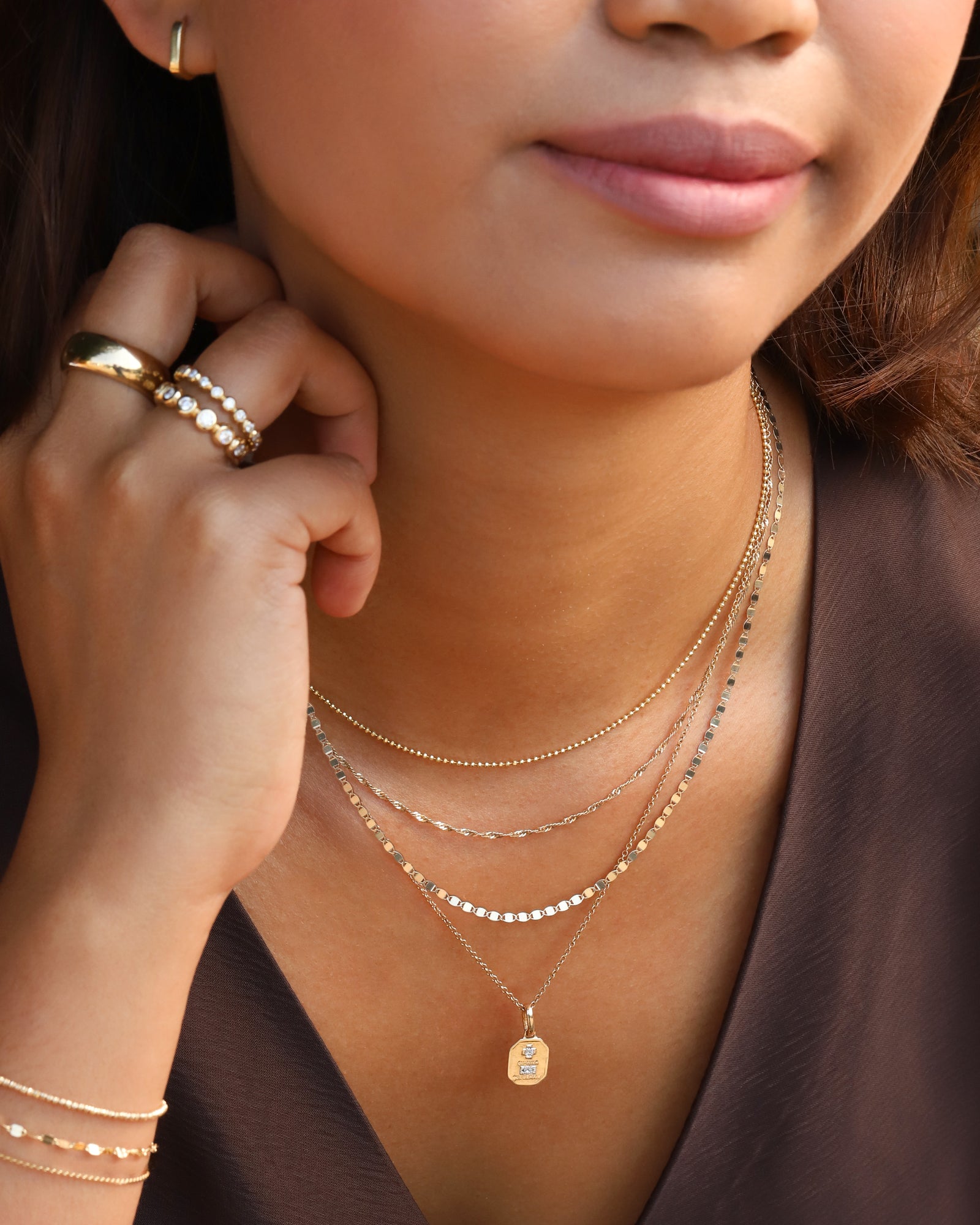Goldhive-Singapore Chain Necklace-Necklaces-Blue Ruby Jewellery-Vancouver Canada