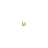 Valley of the Fine-4mm CZ Nose Stud-Body Jewellery-10k Yellow Gold, Cubic Zirconia-Blue Ruby Jewellery-Vancouver Canada