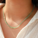 Gradual Emerald Stone Necklace