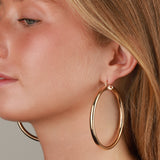Oversized French Hoop Earring | 70mm
