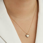 Baseline-Heart "Most Wanted" Charm-Necklaces-Blue Ruby Jewellery-Vancouver Canada