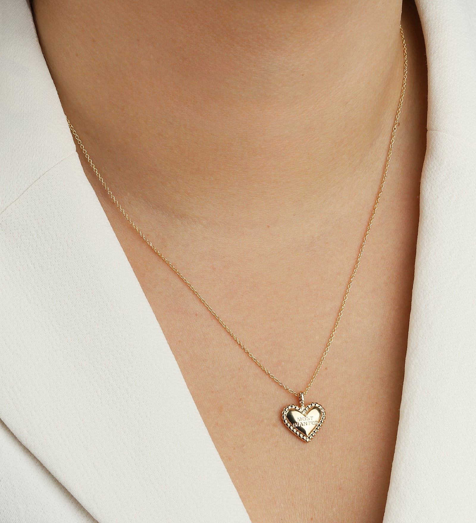 Baseline-Heart "Most Wanted" Charm-Necklaces-Blue Ruby Jewellery-Vancouver Canada