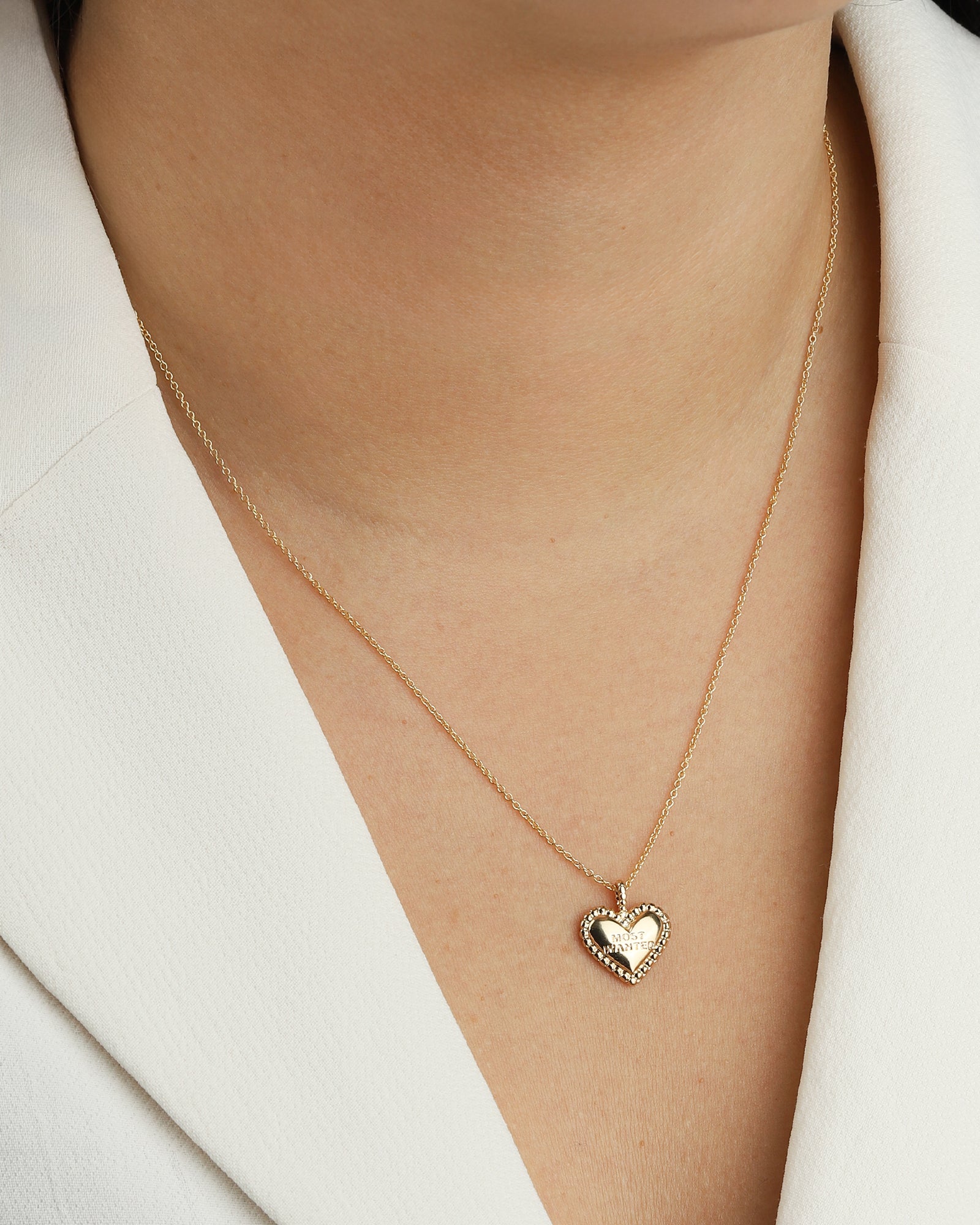 Baseline-Heart "Most Wanted" Charm-Necklaces-Blue Ruby Jewellery-Vancouver Canada