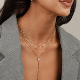 Textured Rice Chain Necklace