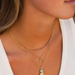1948-Rectangle Link Necklace-Necklaces-Blue Ruby Jewellery-Vancouver Canada