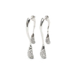 Alexis Bittar-Solanales Crystal Front Back Double Drop Earring-Earrings-Rhodium-tone Plated Brass, Crystal-Blue Ruby Jewellery-Vancouver Canada