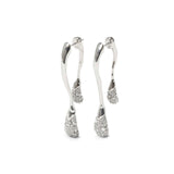 Alexis Bittar-Solanales Crystal Front Back Double Drop Earring-Earrings-Rhodium-tone Plated Brass, Crystal-Blue Ruby Jewellery-Vancouver Canada