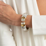 Alexis Bittar-Bonbon Crystal Lucite Hinge Bracelet-Bracelets-Blue Ruby Jewellery-Vancouver Canada