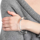 Alexis Bittar-Small Liquid Lucite Bangle-Bracelets-Clear Lucite-Blue Ruby Jewellery-Vancouver Canada