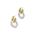 Alexis Bittar-Luminous Lucite Door Knocker Earrings-Earrings-14k Gold Plated, Pewter Lucite-Blue Ruby Jewellery-Vancouver Canada
