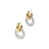 Alexis Bittar-Luminous Lucite Door Knocker Earrings-Earrings-14k Gold Plated, Pewter Lucite-Blue Ruby Jewellery-Vancouver Canada
