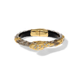 Alexis Bittar-Serpent Hinge Bangle-Bracelets-14k Gold Plated, Desert Lucite-Blue Ruby Jewellery-Vancouver Canada