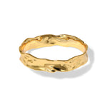Brut Strap Bangle Bracelet 14k Gold Plated