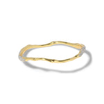 Solanales Gold Crystal Skinny Bangle Bracelet 14k Gold Plated, Crystal / SM