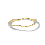 Solanales Gold Crystal Skinny Bangle Bracelet 14k Gold Plated, Crystal / SM