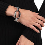 Molton Link Bracelet Rhodium Tone Plated