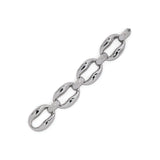 Molton Link Bracelet Rhodium Tone Plated