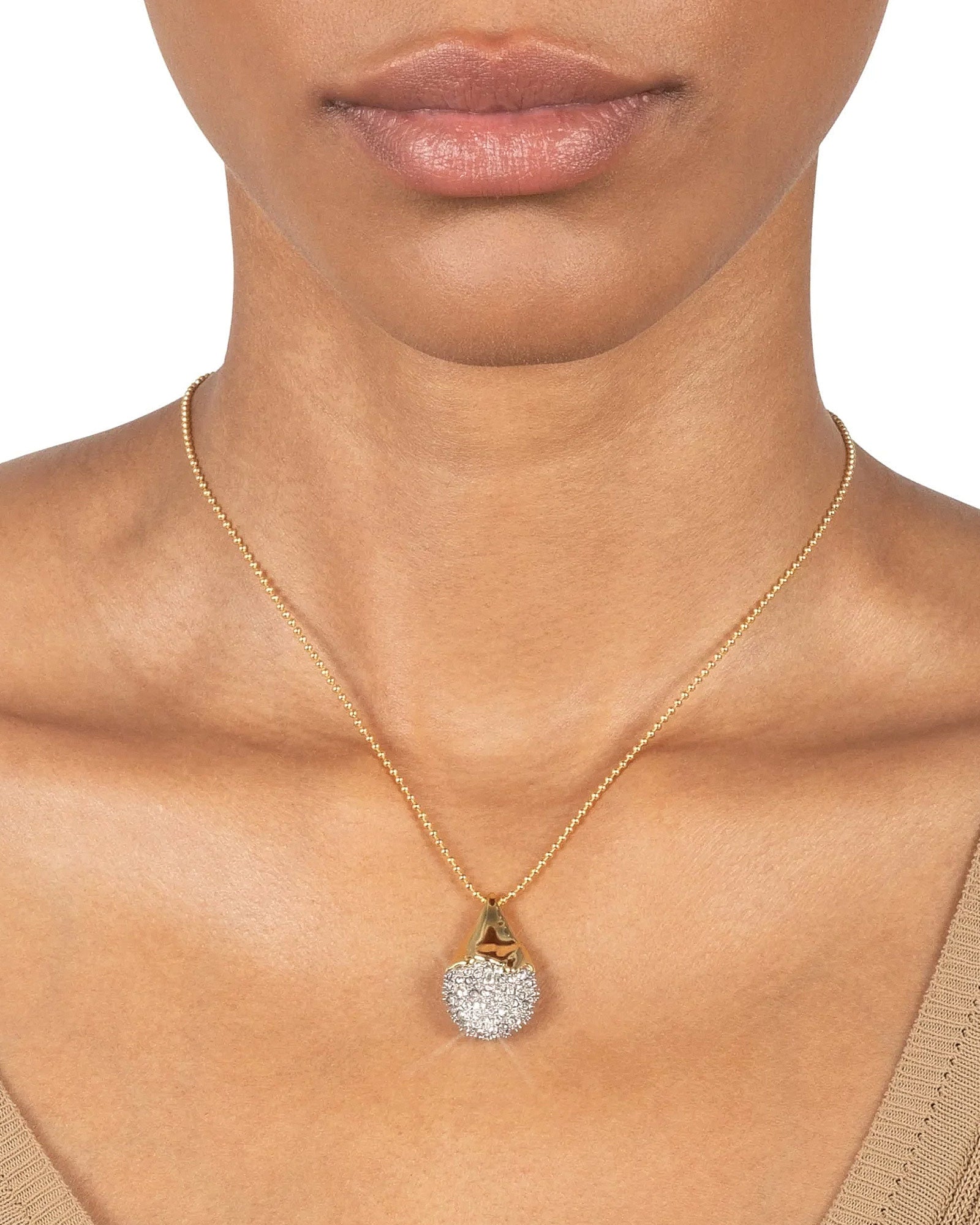 Alexis Bittar-Solanales Crystal Pavé Teardrop Necklace-Necklaces-Blue Ruby Jewellery-Vancouver Canada