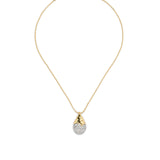 Solanales Crystal Pavé Teardrop Necklace 14k Gold Plated, Crystal