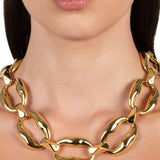 Molten Link Necklace 14k Gold Plated