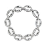 Molten Link Necklace Rhodium Tone Plated