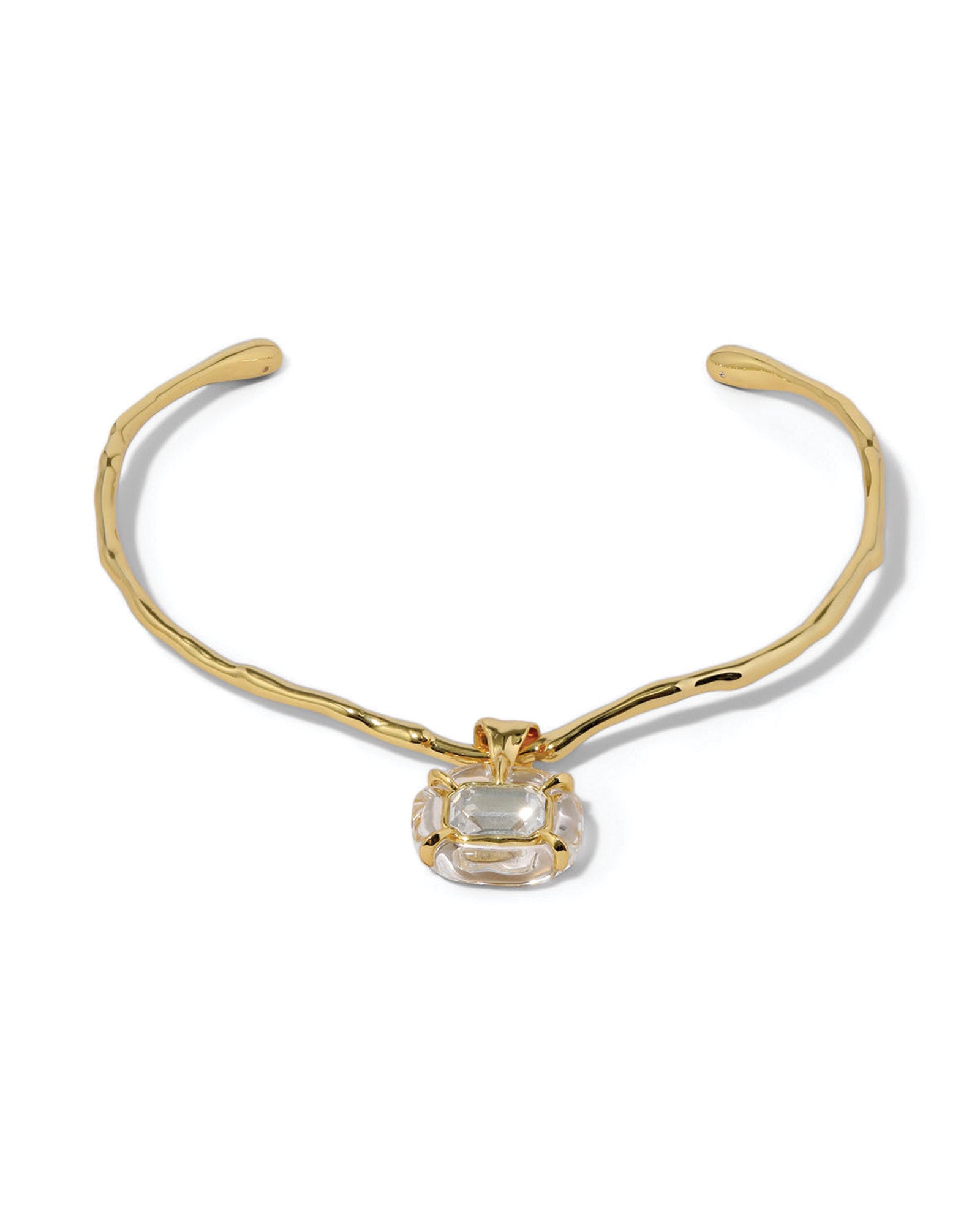 Alexis Bittar-Liquid Lucite Jeweled Crystal Collar-Necklaces-Blue Ruby Jewellery-Vancouver Canada