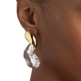 Alexis Bittar-Liquid Lucite Modernist Earrings-Earrings-Blue Ruby Jewellery-Vancouver Canada