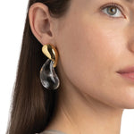 Alexis Bittar-Liquid Lucite Modernist Earrings-Earrings-Blue Ruby Jewellery-Vancouver Canada