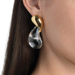 Alexis Bittar-Liquid Lucite Modernist Earrings-Earrings-Blue Ruby Jewellery-Vancouver Canada