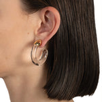 Alexis Bittar-Liquid Lucite Front Back Hoop Earrings-Earrings-Blue Ruby Jewellery-Vancouver Canada