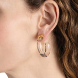 Alexis Bittar-Liquid Lucite Front Back Hoop Earrings-Earrings-Blue Ruby Jewellery-Vancouver Canada