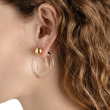 Alexis Bittar-Liquid Lucite Front Back Hoop Earrings-Earrings-Blue Ruby Jewellery-Vancouver Canada