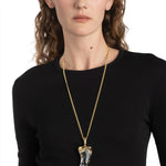 Alexis Bittar-Liquid Lucite Horn Pendant Necklace-Necklaces-Blue Ruby Jewellery-Vancouver Canada
