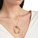 Alexis Bittar-Gilded Tusk Lucite Necklace-Necklaces-Blue Ruby Jewellery-Vancouver Canada