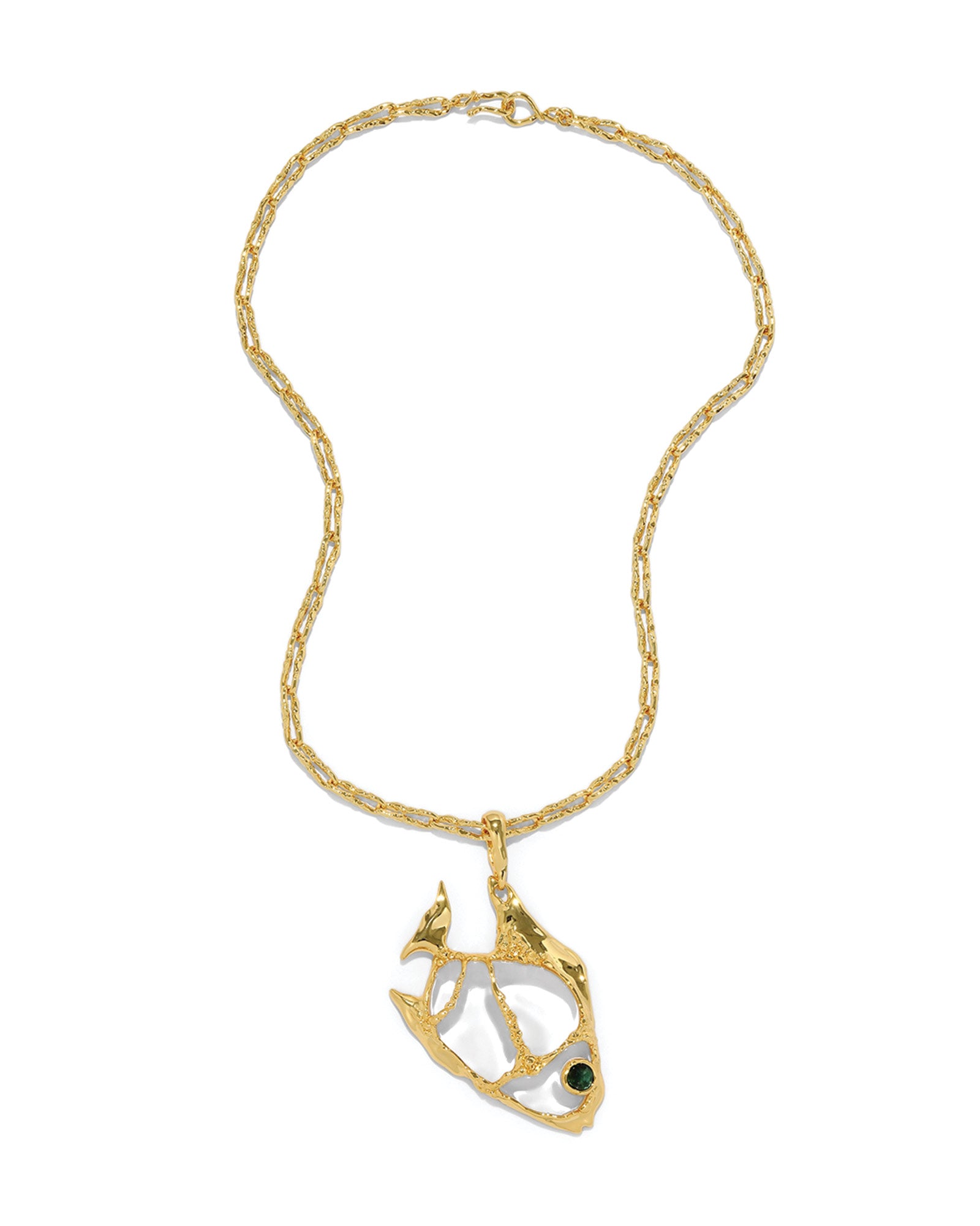 Alexis Bittar-Liquid Lucite Angelfish Pendant Necklace-Necklaces-Blue Ruby Jewellery-Vancouver Canada