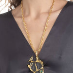 Alexis Bittar-Liquid Lucite Angelfish Pendant Necklace-Necklaces-Blue Ruby Jewellery-Vancouver Canada