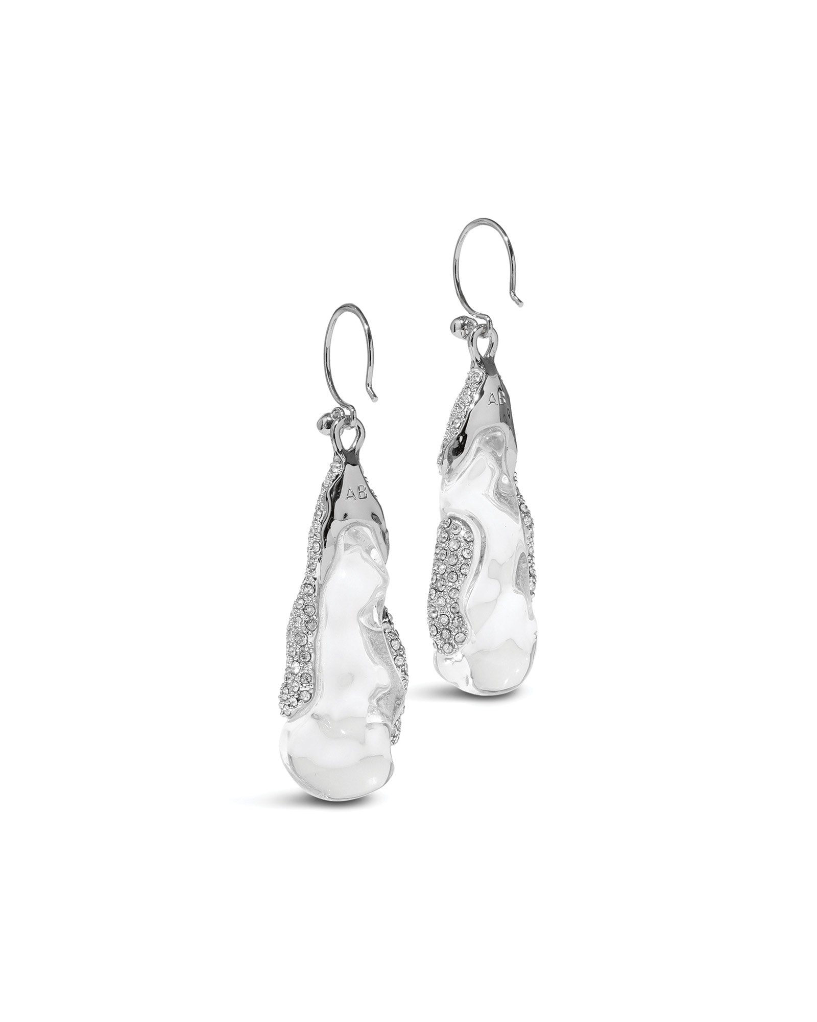 Alexis Bittar-Silverlake Lucite Wire Earring-Earrings-Blue Ruby Jewellery-Vancouver Canada