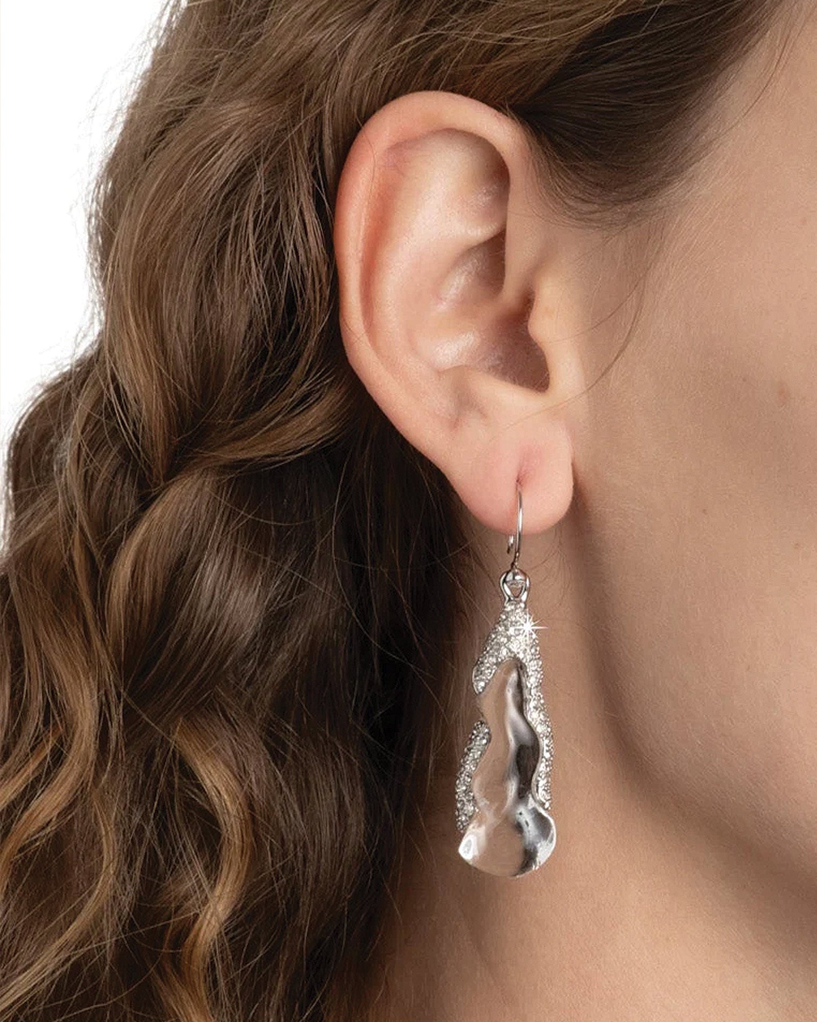 Alexis Bittar-Silverlake Lucite Wire Earring-Earrings-Blue Ruby Jewellery-Vancouver Canada